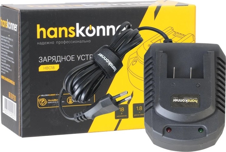 Зарядное устройство HANSKONNER HBC18 для инструмента серии onebat