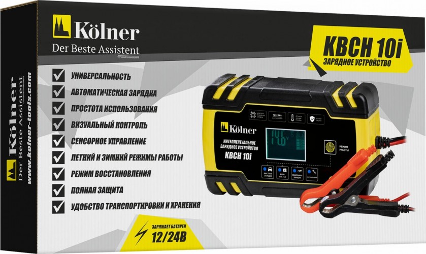 Зарядное устройство Kolner KBCH 10i 12/24 в кн10ибсх - изображение 3