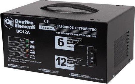 Зарядное устройство QUATTRO ELEMENTI BC12A 770-131