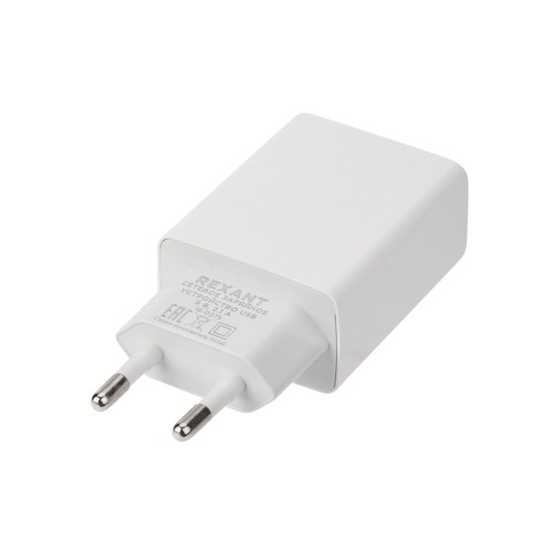 Зарядное устройство REXANT 16-0275 сетевое для iPhone/iPad USB, 5v, 2.1A, белое - изображение 2