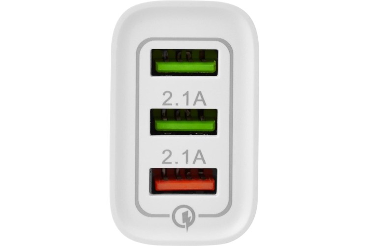 Зарядное устройство REXANT 16-0277 сетевое для iPhone/iPad 3xUSB, 5v, 3A/1A/1A, белое - изображение 5