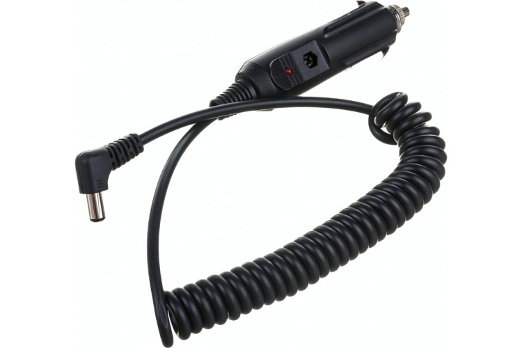 Зарядное устройство REXANT 16-0233 для авто с индикатором (разъем 2.1х5.5) спираль