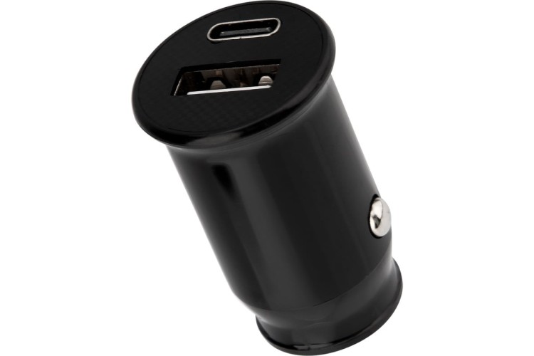 Зарядное устройство REXANT 18-2228 автомобильное c двумя портами USB-A+Type-C 12Bт