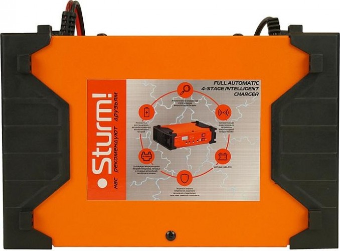 Зарядное устройство Sturm BC1210PR инверторное 10а, для акб 12/24в, 10-100ач - изображение 5