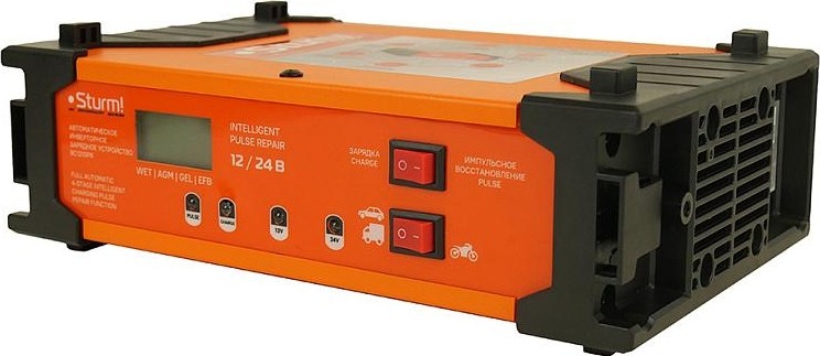Зарядное устройство Sturm BC1210PR инверторное 10а, для акб 12/24в, 10-100ач - изображение 2