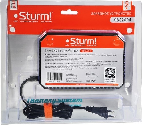 Зарядное устройство Sturm SBC2004 20В, 1Batterysystem, 4.5А - изображение 2
