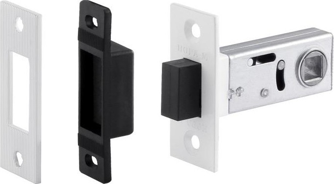 Защелка дверная НОРА-М С-50М магнитная "Белая" 18533