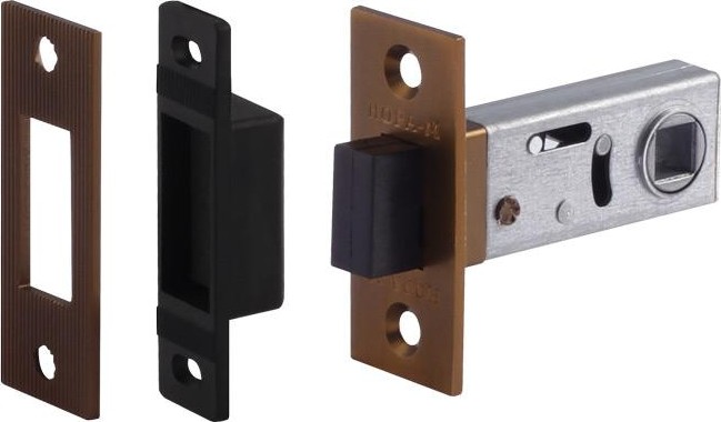 Защелка дверная НОРА-М С-50М магнитная "Матовый кофе" 17218