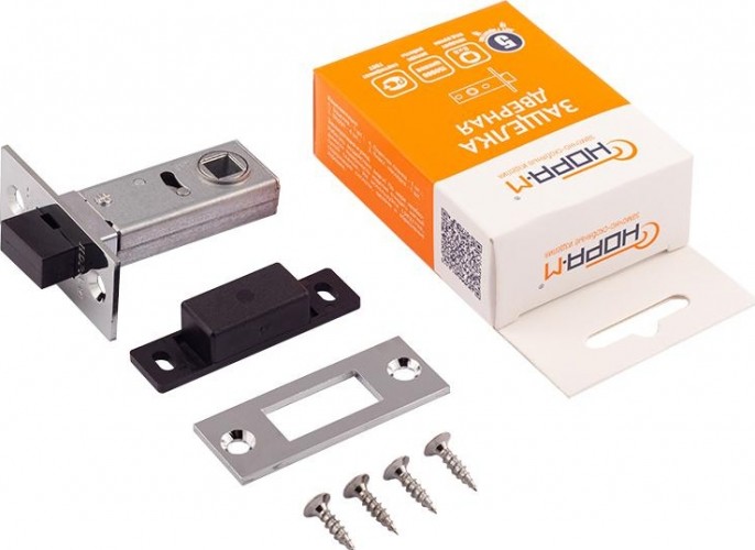 Защелка дверная НОРА-М С-50М магнитная "Хром" 14745 - изображение 3