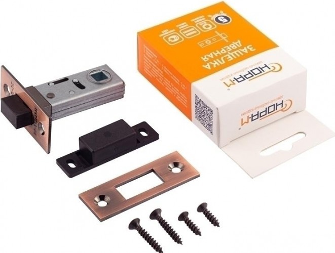 Защелка дверная НОРА-М С-50М магнитная "Старая медь" 14877 - изображение 3