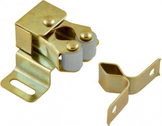 Защелка мебельная НОРА-М №1 роликовая "Золото" 9484