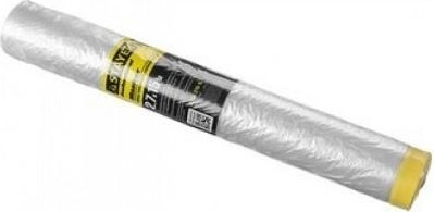 Защитная пленка STAYER PROFESSIONAL с клейкой лентой "маскер", hdpe, 9мкм, 2,7х15м 12255-270-15