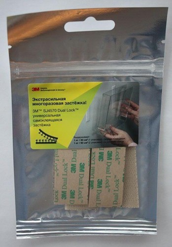 Застежка многоразовая 3M SJ4570 Dual Lock прозрачная 25 мм х 60 мм 4607166908216 - изображение 4