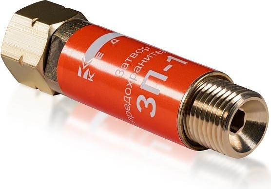 Затвор предохранительный Кедр ЗП-1Г (пропан, ацетилен), на выход редуктора, м16х1,5lh  8007053