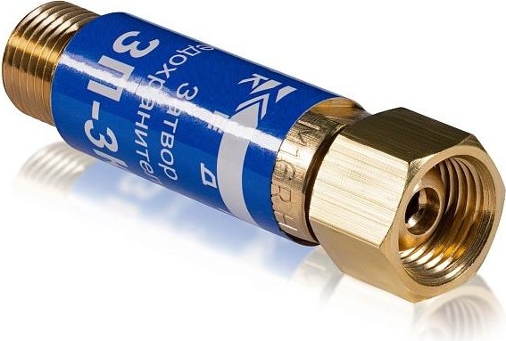 Затвор предохранительный Кедр ЗП-3К (кислород), на вход резака /горелки, м16х1,5 8007049 - изображение 2