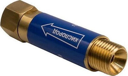 Затвор предохранительный Кедр ЗП-3К (кислород), на вход резака /горелки, м16х1,5 8007049 - изображение 4