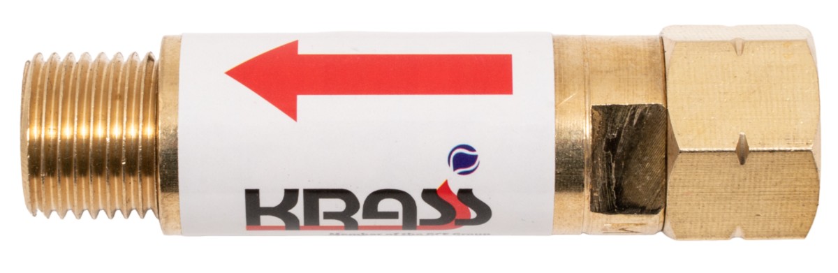 Затвор предохранительный KRASS ЗП-Г-10 на выход редуктора (М16*1,5хМ16*1,5) 2117569