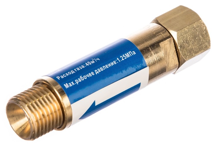 Затвор предохранительный KRASS ЗП-К-10 на выход редуктора (М16*1,5хМ16*1,5) 2117568 - изображение 2