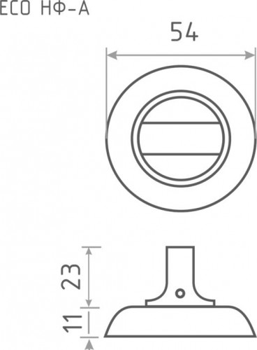 Завертка дверная НОРА-М ECO НФ-А "Матовый хром" 16601 - изображение 3