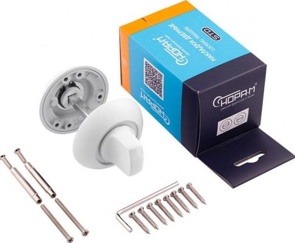 Завертка дверная НОРА-М НФ-А "Белая" 17246 - изображение 2