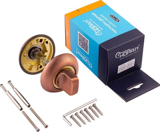 Завертка дверная НОРА-М НФ-А "Старая медь" 7964 - изображение 2