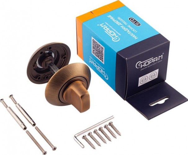 Завертка дверная НОРА-М НФ-А "Матовый кофе" 15492 - изображение 2