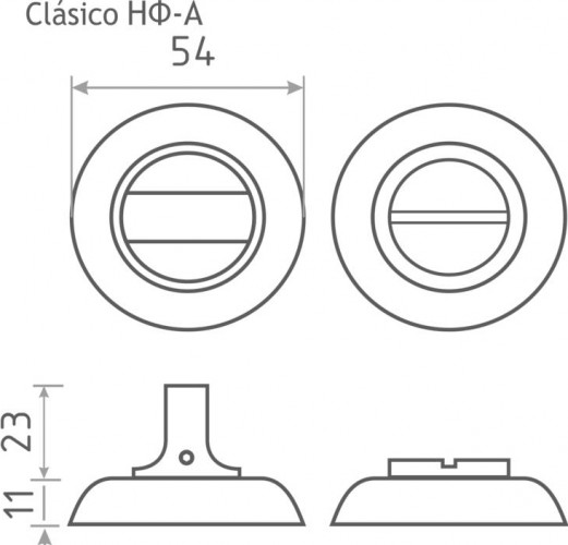 Завертка дверная НОРА-М НФ-А "Старая бронза" 7972 - изображение 3