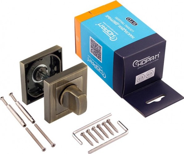 Завертка дверная НОРА-М НФ-К "Старая бронза" 15495 - изображение 2