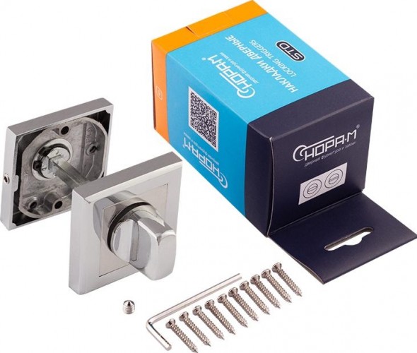 Завертка дверная НОРА-М НФ-К "Хром" 15882 - изображение 3