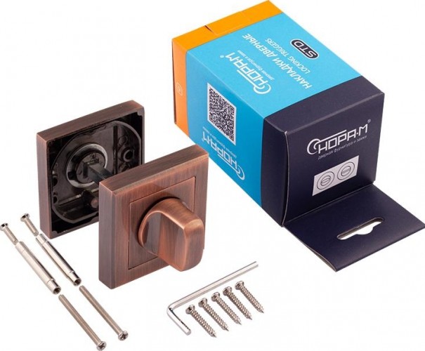 Завертка дверная НОРА-М НФ-К "Старая медь" 15883 - изображение 2