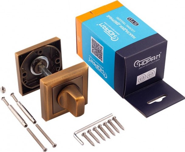 Завертка дверная НОРА-М НФ-К "Матовый кофе" 15963 - изображение 3