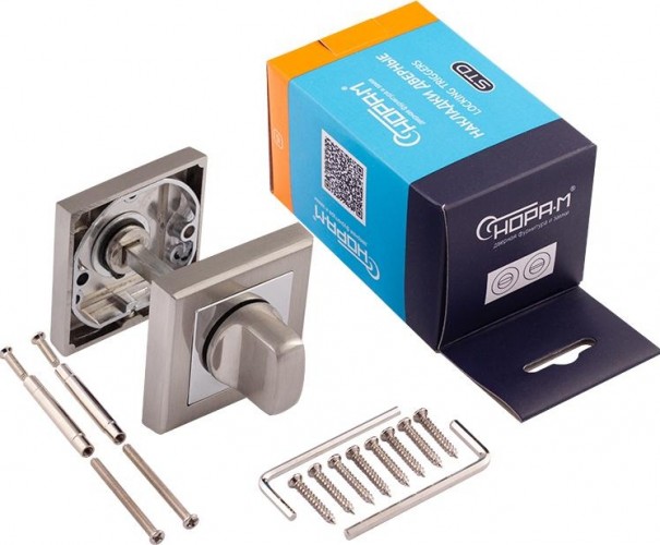 Завертка дверная НОРА-М НФ-К "Матовый никель" 15494 - изображение 3