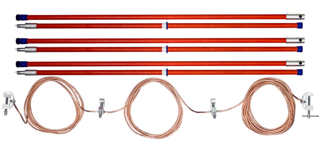 Заземление Антиток ЗПЛ-220-3 Д переносное для ВЛ до 220 кв 95 кв мм 3 штанги 413636