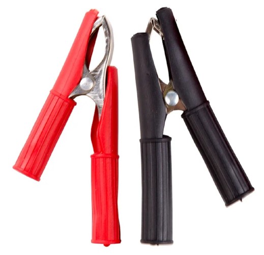 Заземляющий зажим REXANT 16-0016 ( уп. 50 штук ) FD-1716 «крокодил» 30A, 75мм, в изоляторе 16-0016