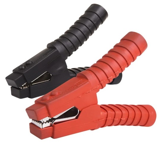 Заземляющий зажим REXANT 16-0025 ( уп. 2 штуки ) «крокодил» 500A, 200мм 16-0025