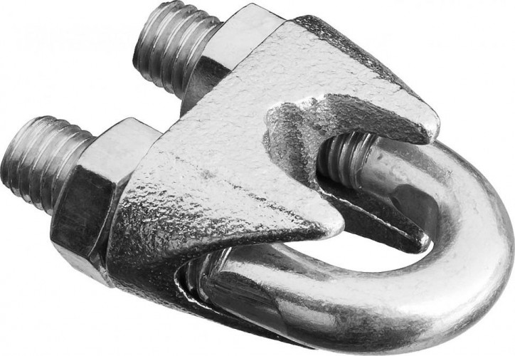 Зажим DIN 741 для стальных канатов оцинкованные STAYER MASTER троса 13мм, 15 шт, 30535-13 - изображение 2