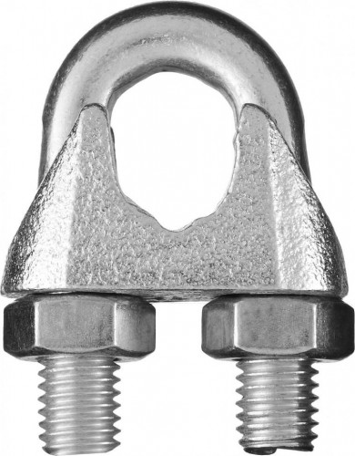 Зажим DIN 741 для стальных канатов оцинкованные STAYER MASTER троса 6мм, 80 шт, 30535-06