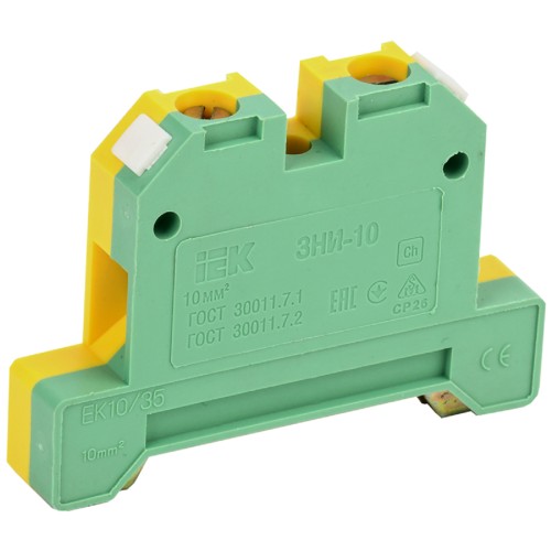 Зажим наборный IEK ЗНИ-10PEN 10кв.мм (JXB-земля)  YZN20-010-K52