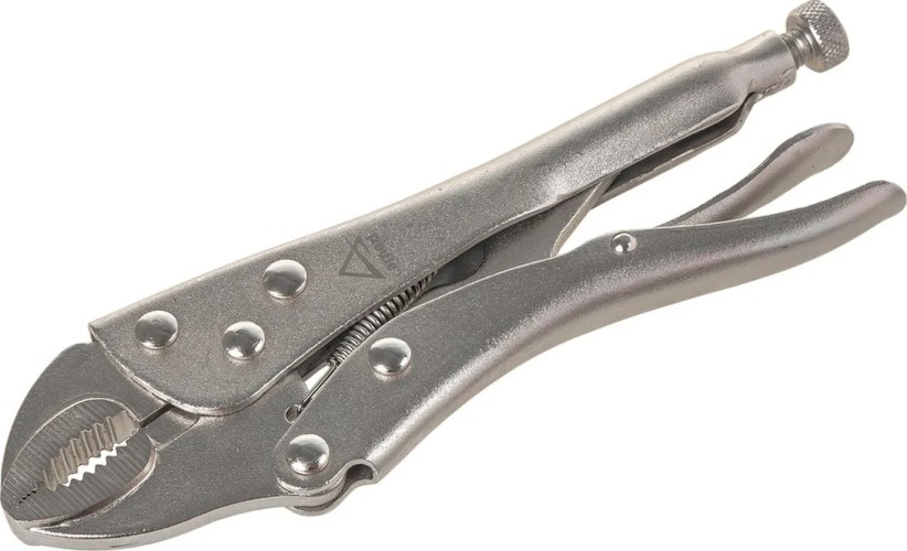 Зажим ручной ARNEZI R6070001 с фиксатором 175 мм с полукруглым захватом