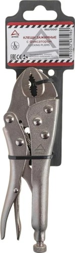 Зажим ручной ARNEZI R6070001 с фиксатором 175 мм с полукруглым захватом - изображение 4