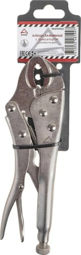 Зажим ручной ARNEZI R6070002 с фиксатором 250 мм с полукруглым захватом - изображение 4