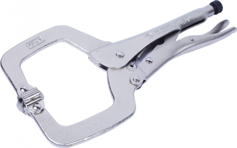 Зажим с фиксатором KING TONY 6625-11 280 мм, С-образный с подвижными губками