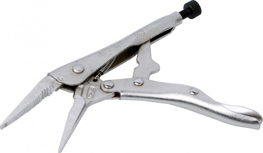 Зажим с фиксатором KING TONY 165 мм тонконосый 6315-06 6315-06 - изображение 2