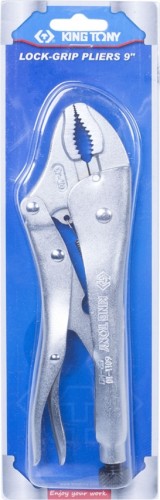 Зажим с фиксатором KING TONY 6011-07R 178 мм, закругленный - изображение 3