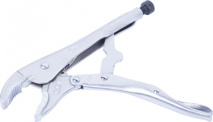 Зажим с фиксатором KING TONY 6011-05R 125 мм, закругленный - изображение 2