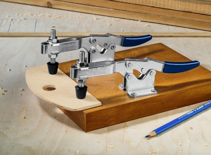 Зажим ЗУБР ПРОФЕССИОНАЛ гзс-60 струбцина горизонтальная, 56/110 мм 32222-1 - изображение 3