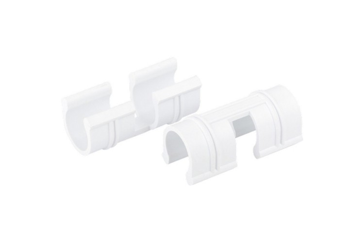 Зажимы для пленки PALISAD 64427 к каркасу парника, d-12 мм, 20 шт., белые