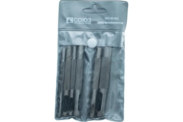 Зенкер ручной СОЮЗ 1017-05-06С 6шт, 3,2-8,0 мм