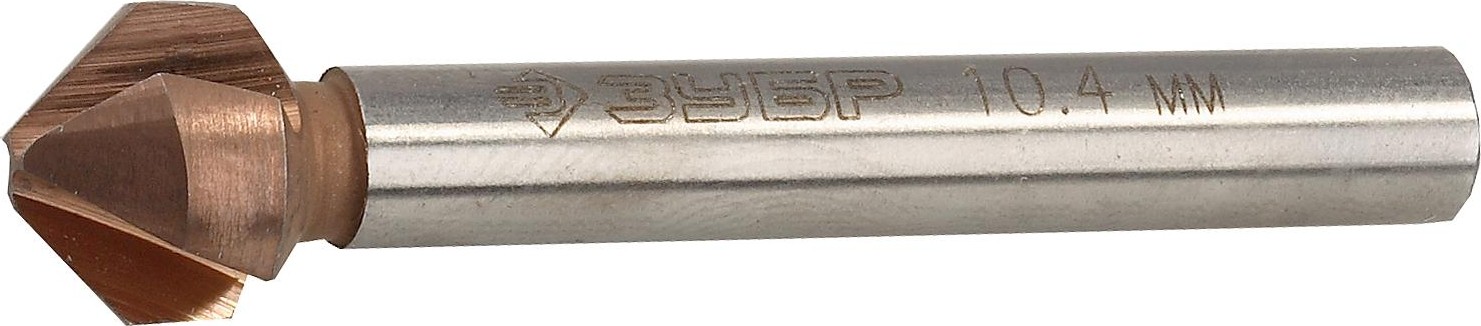 Зенкер ЗУБР ЭКСПЕРТ d 10,4x50мм, конусный, кобальтовое покрытие, для р 29732-5