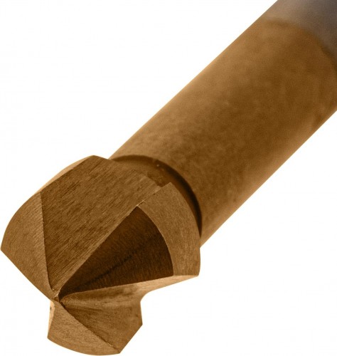 Зенковка по металлу Denzel М4, HSS конусная под цилиндрический хвостовик 72302 - изображение 2